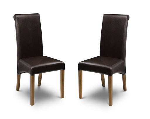 Fern Faux Leather Dining Chairs – Set of 2 - Luminex FurnitureChairsCUB002