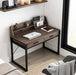 Ferrano Dark Walnut Effect Writing Desk - Luminex FurnitureDesk3184