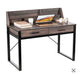 Ferrano Dark Walnut Effect Writing Desk - Luminex FurnitureDesk3184