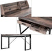 Ferrano Dark Walnut Effect Writing Desk - Luminex FurnitureDesk3184