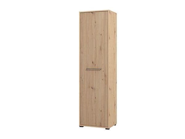 Fiora Artisan Oak Slim Slatted Wardrobe - Luminex FurnitureWardrobe3451