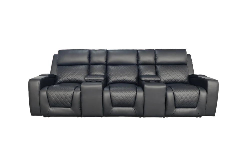 Fiorenza Black 3 Seater Cinema Sofa – Electric Recliner - Luminex FurnitureSofasflorence_black_electric_3_seater