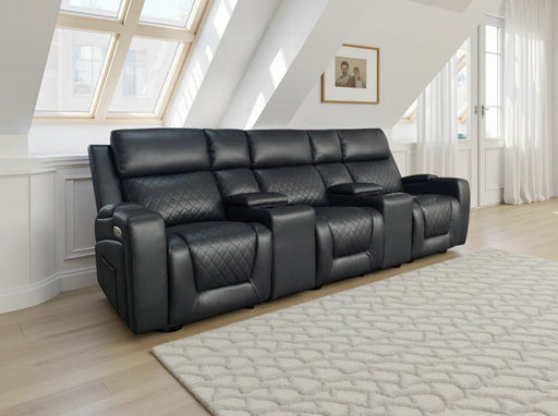 Fiorenza Black 3 Seater Cinema Sofa – Electric Recliner - Luminex FurnitureSofasflorence_black_electric_3_seater