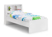 Florence Bookcase 90cm Single Bed - Luminex FurnitureWooden BedsMAN213