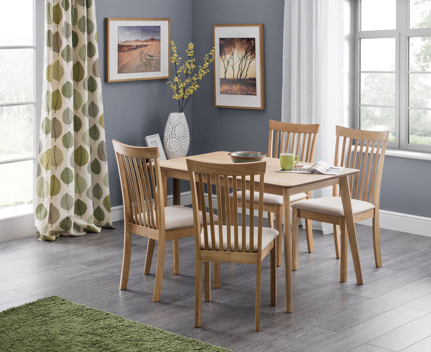 Florence Oak Veneer Rectangular Table With Tapered Legs - Luminex FurnitureDining TableBOD201