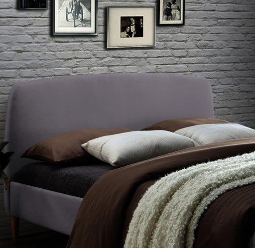 Geneva Bed Light Grey Fabric - Luminex FurnitureBedGEN46LGREY