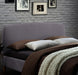 Geneva Bed Light Grey Fabric - Luminex FurnitureBedGEN46LGREY
