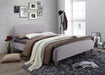 Geneva Bed Light Grey Fabric - Luminex FurnitureBedGEN46LGREY