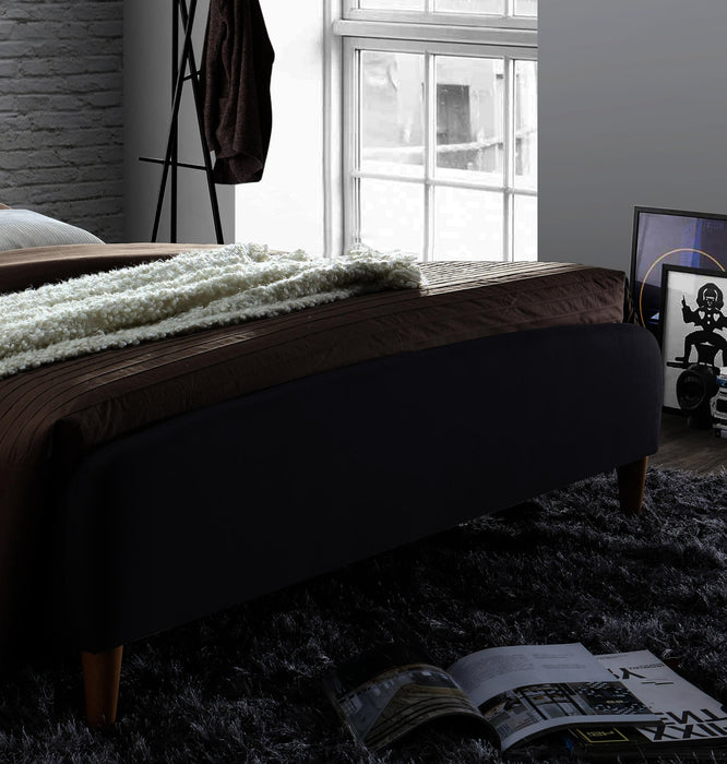 Geneva Dark Grey Fabric Bed - Luminex FurnitureBedGEN46DGREY