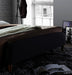 Geneva Dark Grey Fabric Bed - Luminex FurnitureBedGEN46DGREY