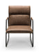 Graham Chair – Brown Faux Leather - Luminex FurnitureOccasional ChairsGRA401