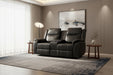 Grosvenor Black 2 Seater Tech Electric Recliner Sofa - Luminex FurnitureSofasgts_black_2_str