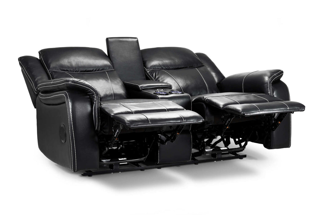 Grosvenor Black 2 Seater Tech Recliner Sofa – Electric - Luminex FurnitureSofasgts_black_2_str