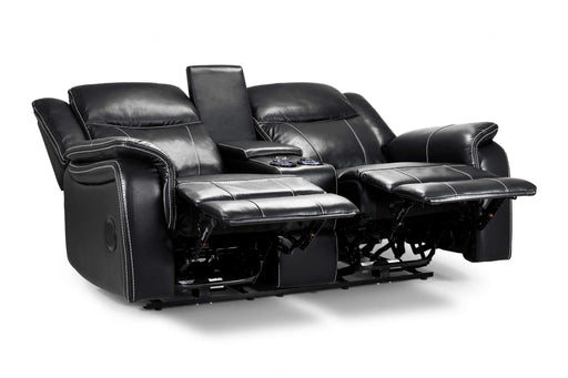 Grosvenor Black 2 Seater Tech Recliner Sofa – Electric - Luminex FurnitureSofasgts_black_2_str