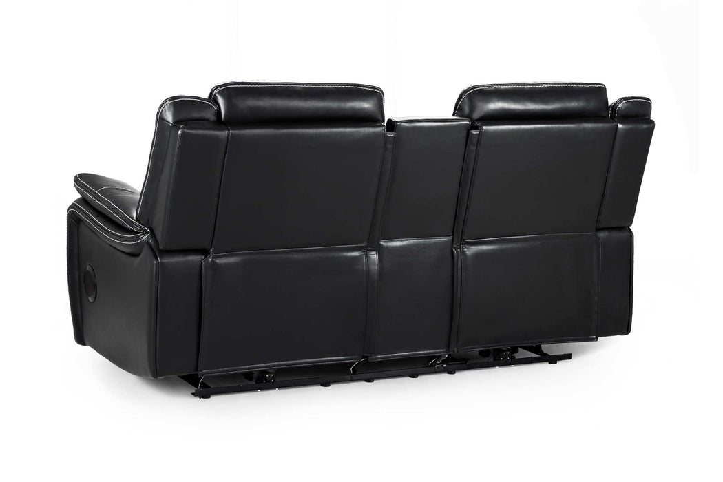Grosvenor Black 2 Seater Tech Recliner Sofa – Electric - Luminex FurnitureSofasgts_black_2_str