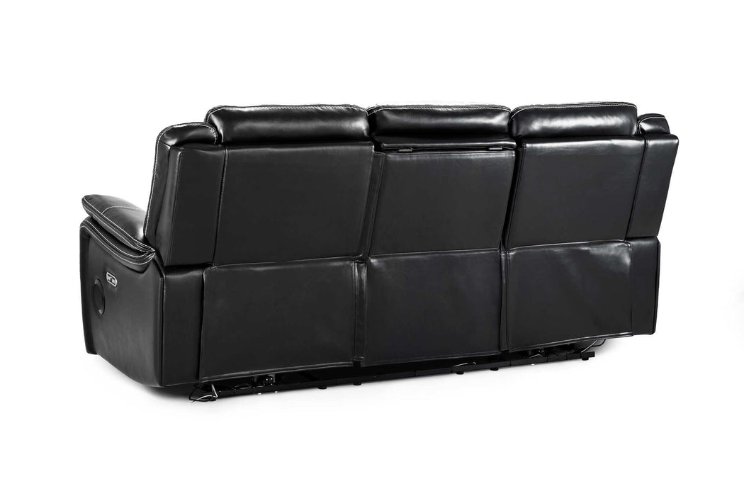 Grosvenor Black 3 Seater Tech Recliner Sofa – Electric - Luminex FurnitureSofasgts_black_3_str