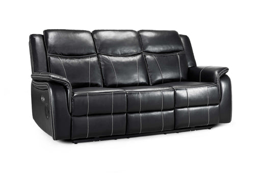 Grosvenor Black 3 Seater Tech Recliner Sofa – Electric - Luminex FurnitureSofasgts_black_3_str