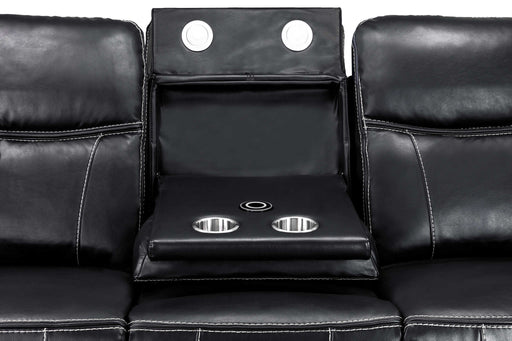 Grosvenor Black 3+2 Tech Recliner Sofa Set – Electric - Luminex FurnitureSofasgts_black_3+2