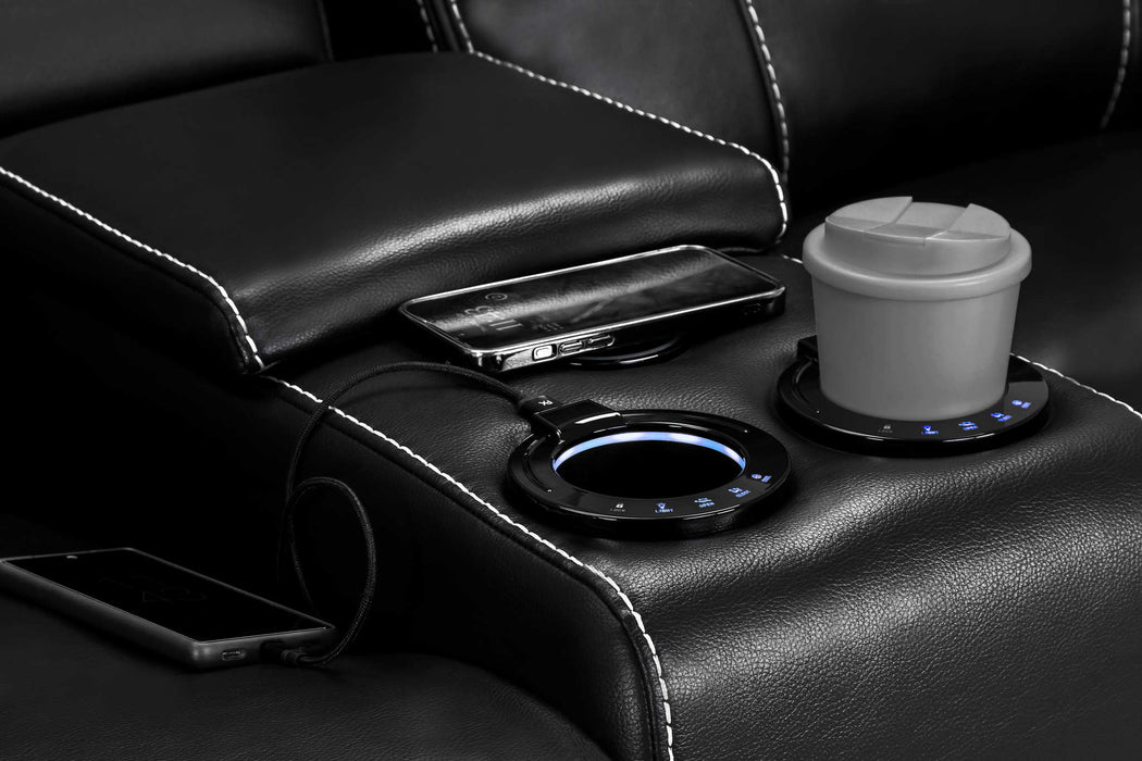 Grosvenor Black 3+2 Tech Recliner Sofa Set – Electric - Luminex FurnitureSofasgts_black_3+2