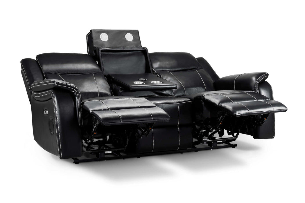 Grosvenor Black 3+2 Tech Recliner Sofa Set – Electric - Luminex FurnitureSofasgts_black_3+2