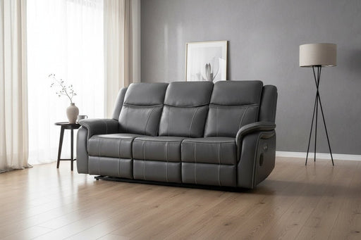 Grosvenor Grey 3 Seater Tech Electric Recliner Sofa - Luminex FurnitureSofasgts_grey_3_str