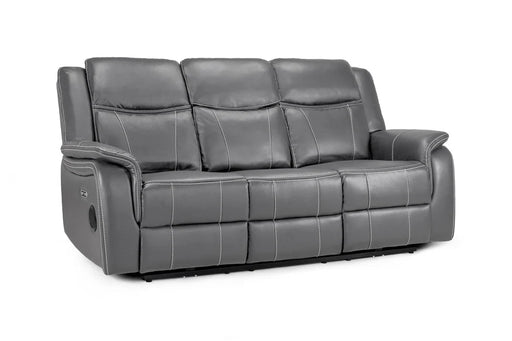 Grosvenor Grey 3 Seater Tech Recliner Sofa – Electric - Luminex FurnitureSofasgts_grey_3_str