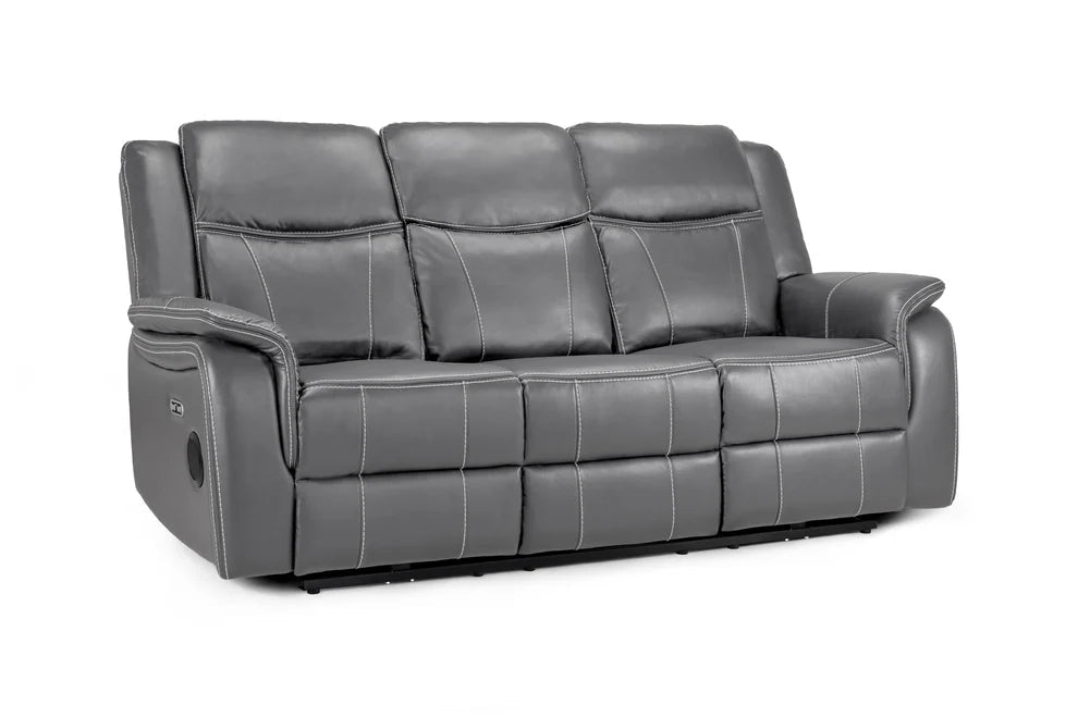 Grosvenor Grey 3 Seater Tech Recliner Sofa – Electric - Luminex FurnitureSofasgts_grey_3_str