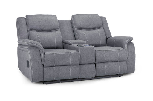 Grosvenor Grey Fabric 2 Seater Tech Recliner Sofa – Electric - Luminex FurnitureSofasgts_grey_fabric_2_str