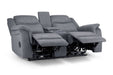 Grosvenor Grey Fabric 2 Seater Tech Recliner Sofa – Electric - Luminex FurnitureSofasgts_grey_fabric_2_str