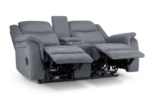 Grosvenor Grey Fabric 2 Seater Tech Recliner Sofa – Electric - Luminex FurnitureSofasgts_grey_fabric_2_str