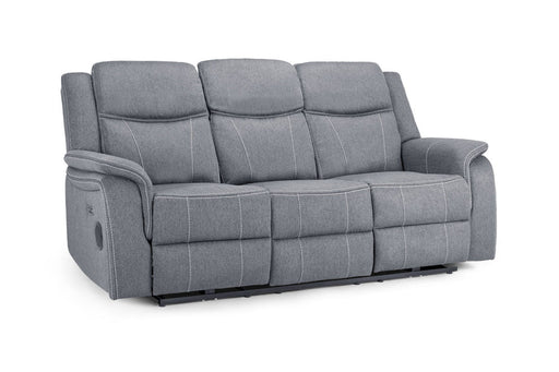 Grosvenor Grey Fabric 3 Seater Tech Recliner Sofa – Electric - Luminex FurnitureSofasgts_grey_fabric_3_str