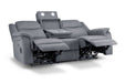 Grosvenor Grey Fabric 3 Seater Tech Recliner Sofa – Electric - Luminex FurnitureSofasgts_grey_fabric_3_str