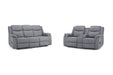 Grosvenor Grey Fabric 3+2 Tech Recliner Sofa Set – Electric - Luminex FurnitureSofasgts_grey_fabric_3+2