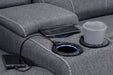 Grosvenor Grey Fabric 3+2 Tech Recliner Sofa Set – Electric - Luminex FurnitureSofasgts_grey_fabric_3+2