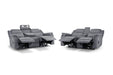 Grosvenor Grey Fabric 3+2 Tech Recliner Sofa Set – Electric - Luminex FurnitureSofasgts_grey_fabric_3+2