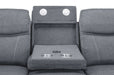 Grosvenor Grey Fabric 3+2 Tech Recliner Sofa Set – Electric - Luminex FurnitureSofasgts_grey_fabric_3+2