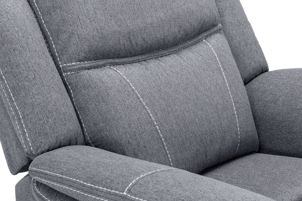Grosvenor Grey Fabric Tech Recliner Armchair – Electric - Luminex FurnitureOccasional Chairsgts_grey_fabric_armchair