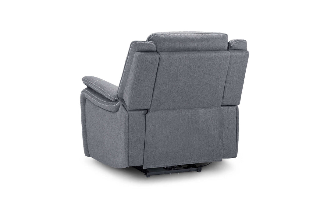 Grosvenor Grey Fabric Tech Recliner Armchair – Electric - Luminex FurnitureOccasional Chairsgts_grey_fabric_armchair