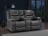 Hadleigh Black 2 Seater Electric Recliner Sofa – Faux Leather - Luminex FurnitureSofasharald_2str_black