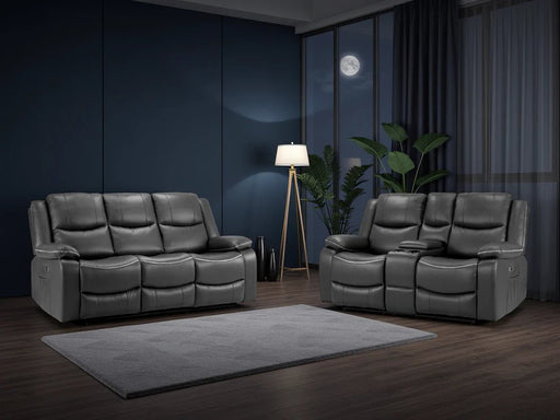 Hadleigh Black 3+2 Electric Recliner Sofa Set – Faux Leather - Luminex FurnitureSofasharald_3+2_black