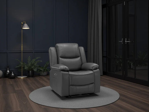 Hadleigh Black Electric Recliner Armchair – Faux Leather - Luminex FurnitureOccasional Chairsharald_chair_black