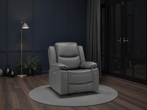 Hadleigh Grey Electric Recliner Armchair – Faux Leather - Luminex FurnitureOccasional Chairsharald_chair_grey