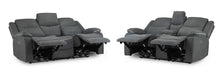 Hadleigh Grey Fabric 3+2 Electric Recliner Sofa Set - Luminex FurnitureSofasharald_3+2_grey_fabric