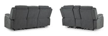 Hadleigh Grey Fabric 3+2 Electric Recliner Sofa Set - Luminex FurnitureSofasharald_3+2_grey_fabric