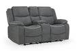 Hadleigh Grey Fabric 3+2 Electric Recliner Sofa Set - Luminex FurnitureSofasharald_3+2_grey_fabric