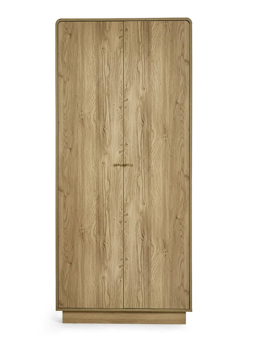 Halden 2 Door Wardrobe Oak - Luminex FurnitureWardrobeING005