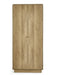 Halden 2 Door Wardrobe Oak - Luminex FurnitureWardrobeING005