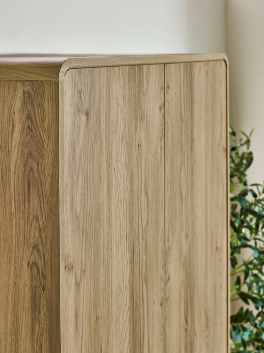 Halden 2 Door Wardrobe Oak - Luminex FurnitureWardrobeING005