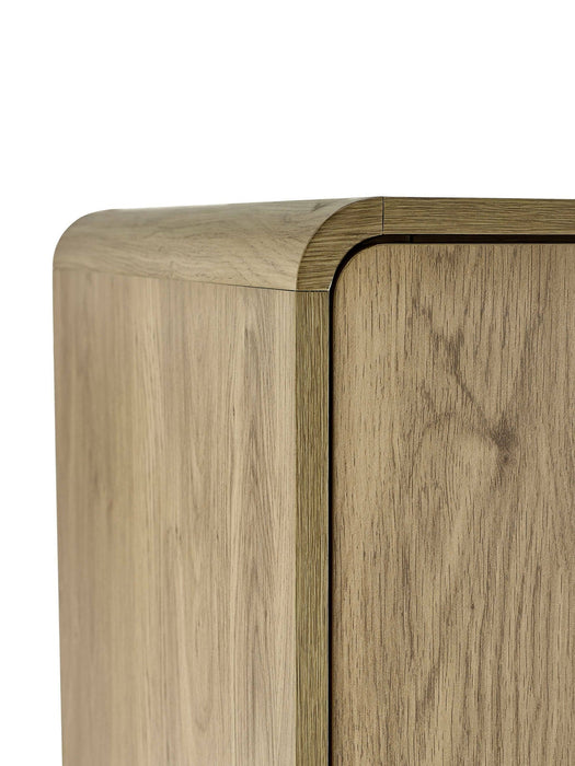 Halden 2 Door Wardrobe Oak - Luminex FurnitureWardrobeING005