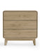Halden 3 Drawer Chest in Oak - Luminex FurnitureChest of drawersING002